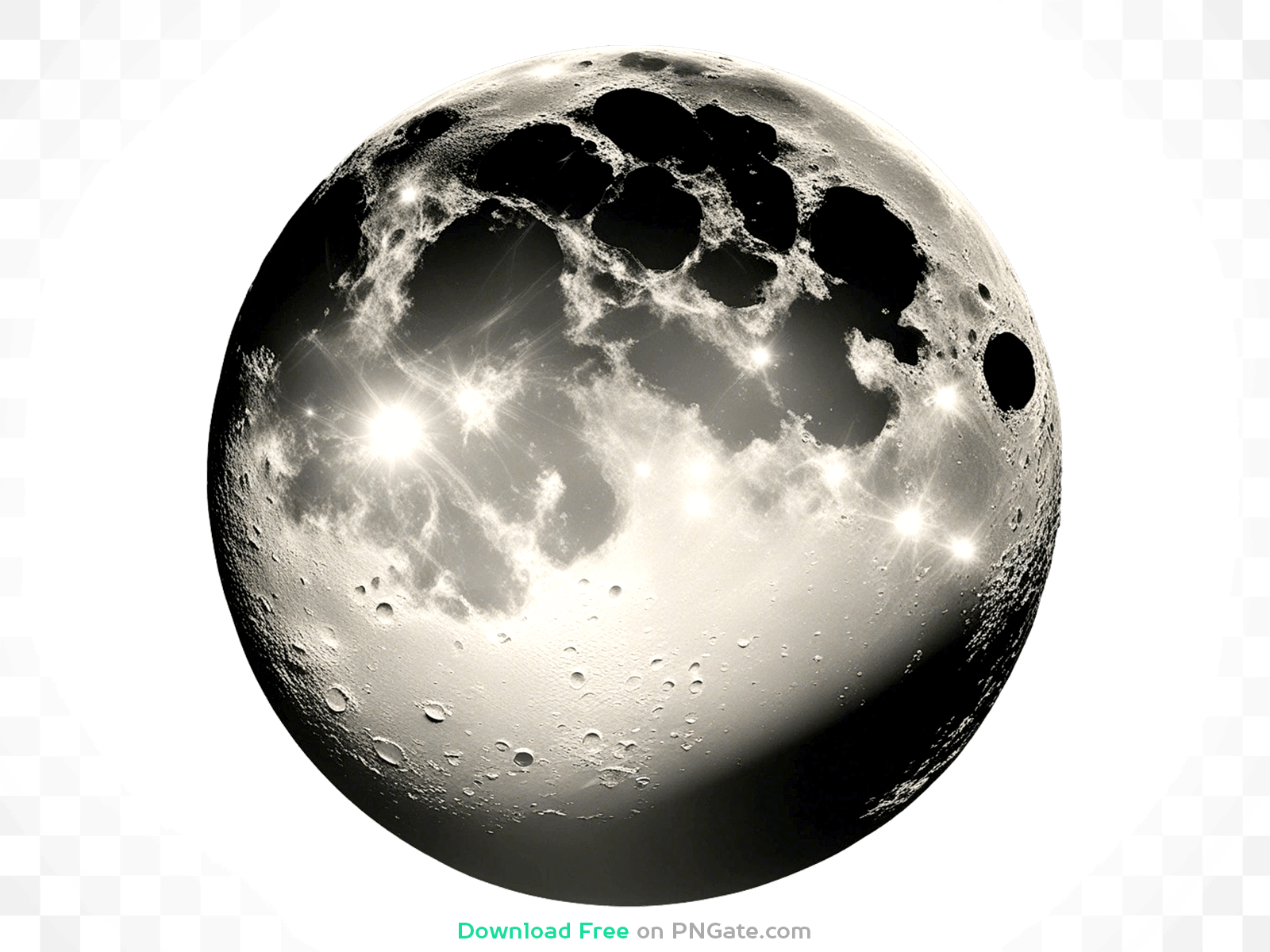 Futuristic Planet Moon with Highlights PNG Image Download for Free – PNGate