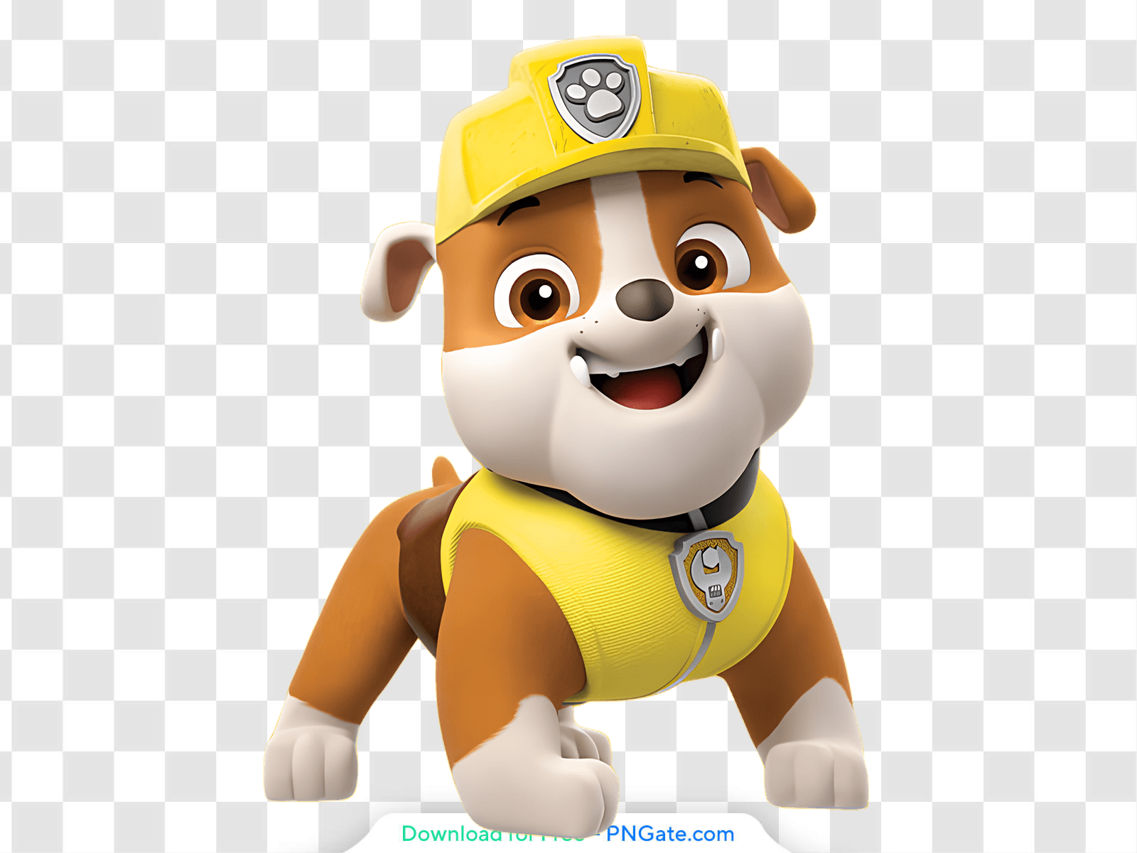 Paw Patrol Rubble Character Illustration Free PNG PNGate Paw Patrol Rubble Character Illustration Free PNG PNGate