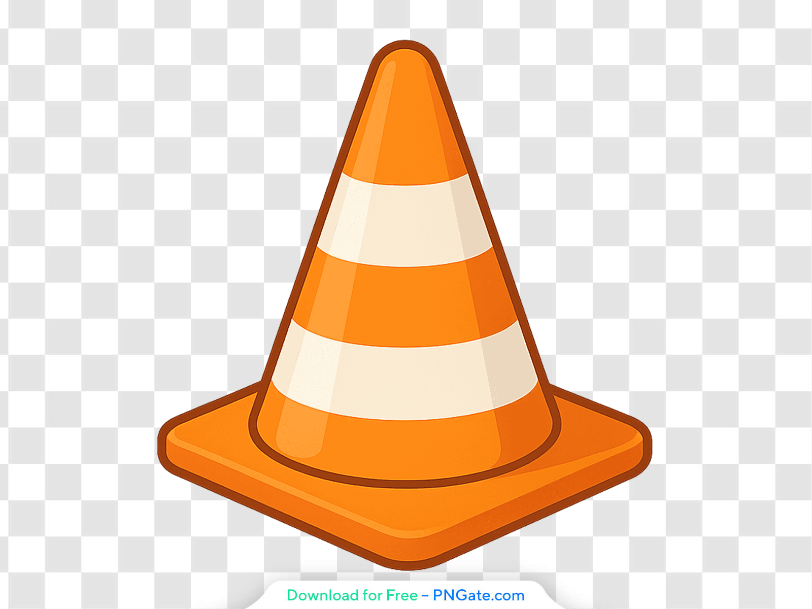 Bright Orange Cartoon Traffic Cone With Stripes Free PNG PNGate Bright Orange Cartoon Traffic Cone With Stripes Free PNG PNGate
