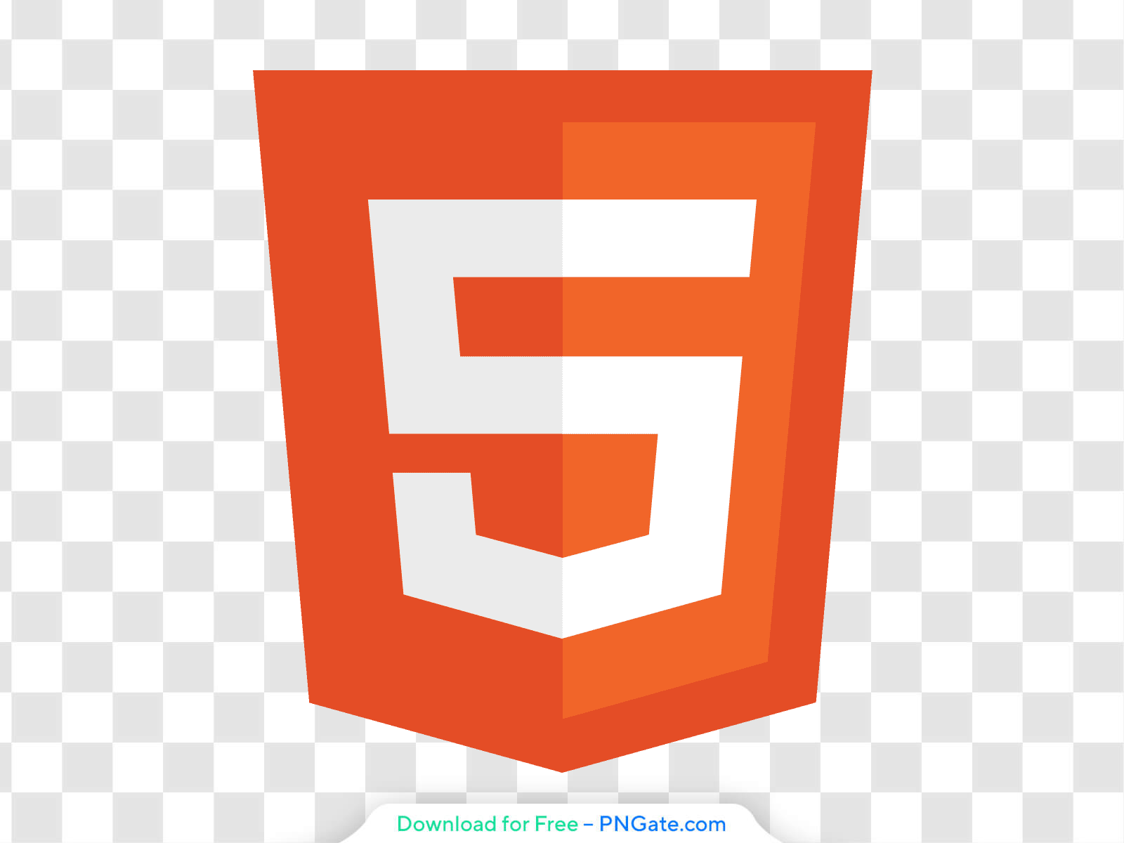 HTML5 Logo Orange Badge High Quality Free PNG PNGate