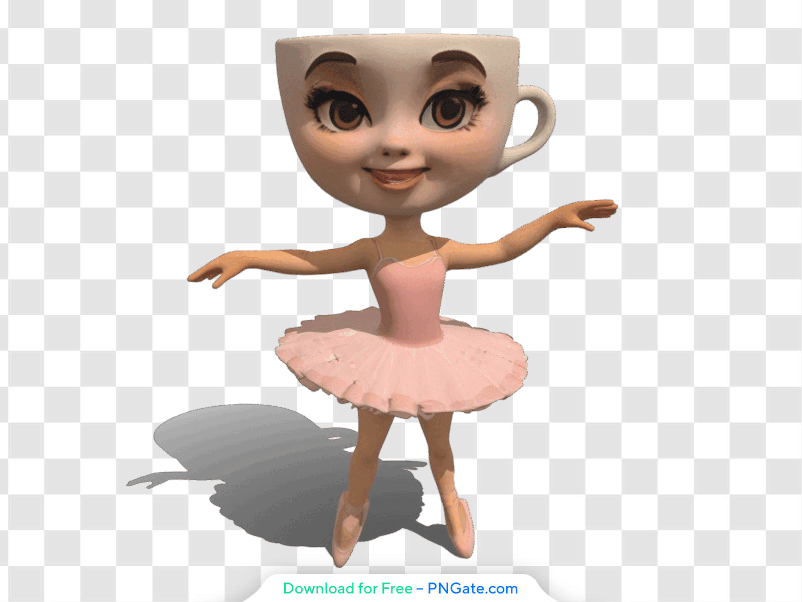 Ballerina Cappuccina Meme Character